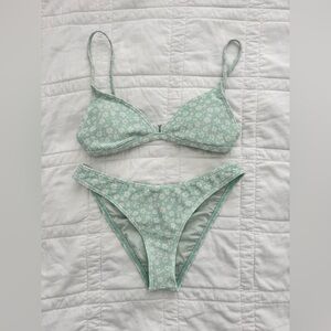 Billabong Mint Green Floral Bikini Set